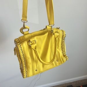 Aldo Yellow Crossbody Slouchy Handle Bag